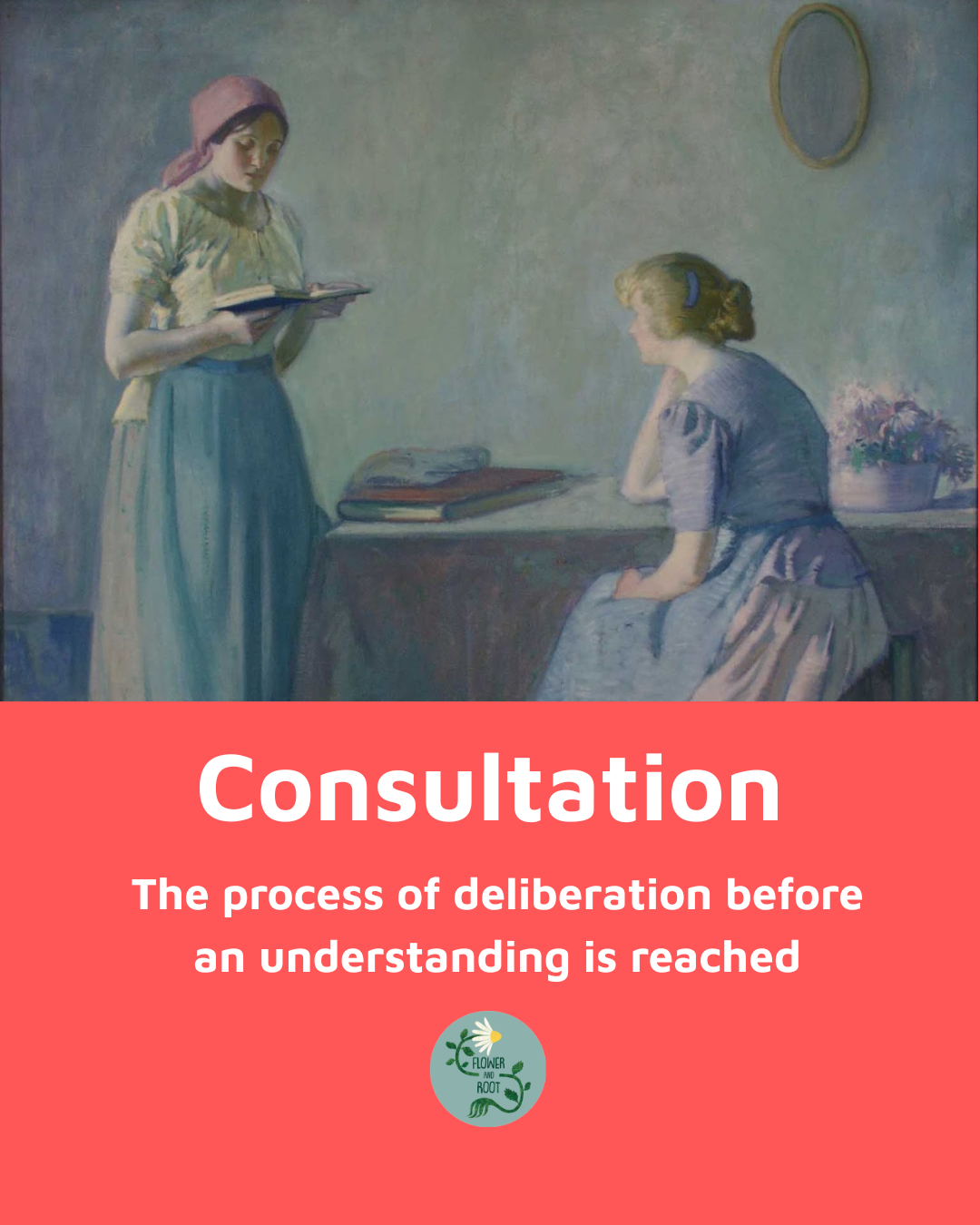 Two women in consultation